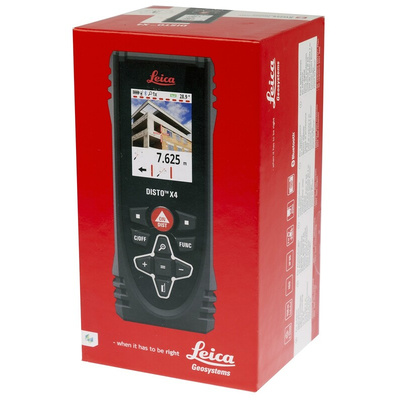 Leica X4 Laser Measure, 0.05 → 150m Range, ±1 mm Accuracy