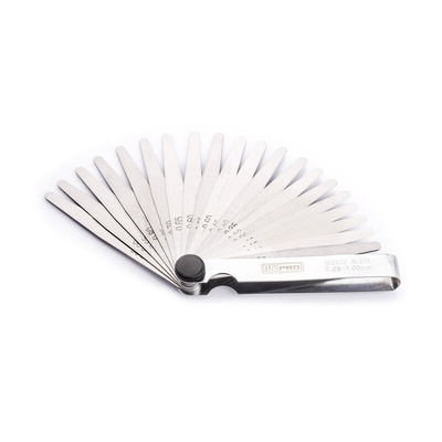RS PRO Steel Feeler Gauge, 20 Blades
