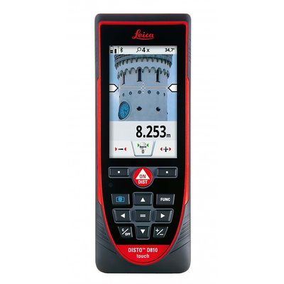 Leica D810 Laser Measure, 0.05 → 200m Range, ±1 mm Accuracy, PreCal