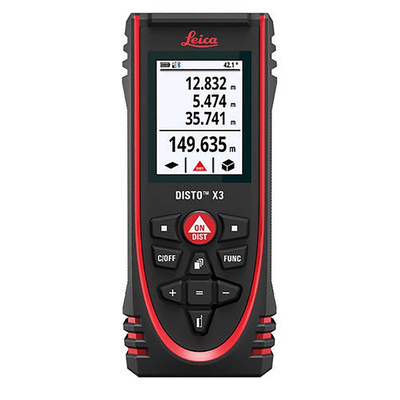 Leica DISTO X3 Laser Measure, 0.05 → 150m Range, ±1 mm Accuracy, PreCal