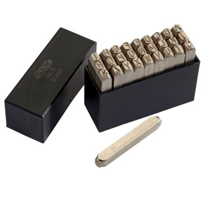 SAM 3mm x 25 Piece Engraving Letter Punch Set, (Letters: A → Z)
