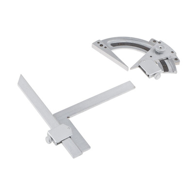 RS PRO 180° Metric Vernier Bevel Protractor, 150 mm Stainless Steel Blade