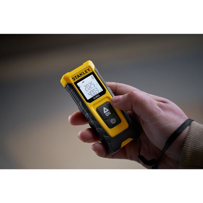 Stanley Distance Meter, 20m Range, ± 3 mm@10m Accuracy