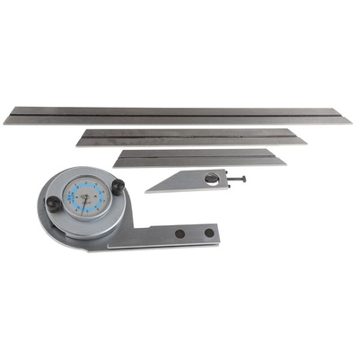 RS PRO 360° Metric Bevel Protractor, 150 mm, 300 mm Steel Blade