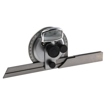 MikronTec 360° Metric Bevel Protractor, 300 mm Stainless Steel Blade