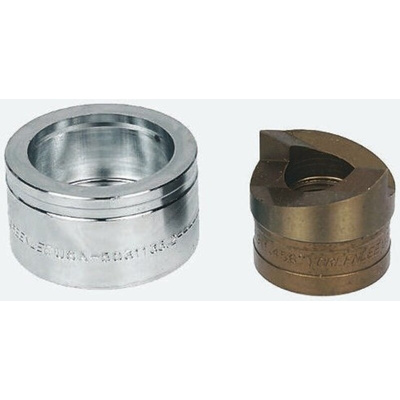 Greenlee Punch and Die Tool, 15.2mm, Circular, Hydraulic Operation