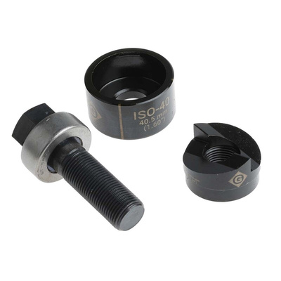 Greenlee Punch and Die Tool, 40.5mm, Circular, Hand Operation