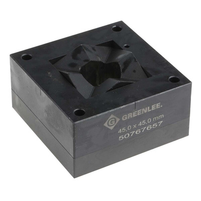 Greenlee Punch and Die Tool, 45 x 45mm, Square, Hydraulic Operation