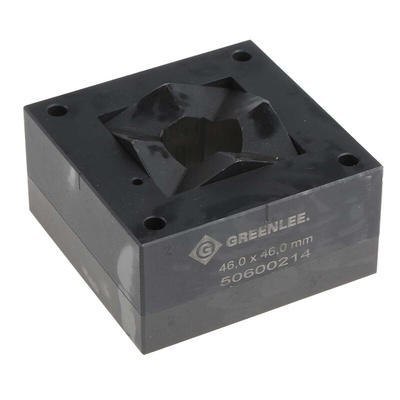 Greenlee Punch and Die Tool, 46 x 46mm, Square, Hydraulic Operation