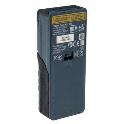 Bosch GLM 40 Laser Measure, 0.15 → 40m Range, ±1.5 mm Accuracy