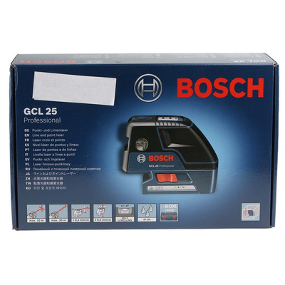 Bosch GCL 25, 635nm Red, 2 Line Laser Level