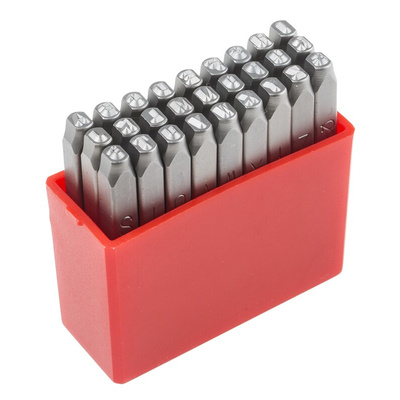 RS PRO 2.5mm x 27 Piece Engraving Letter Punch Set, (Letters: A → Z)