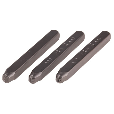 RS PRO 3mm x 27 Piece Engraving Letter Punch Set, (Letters: A → Z)
