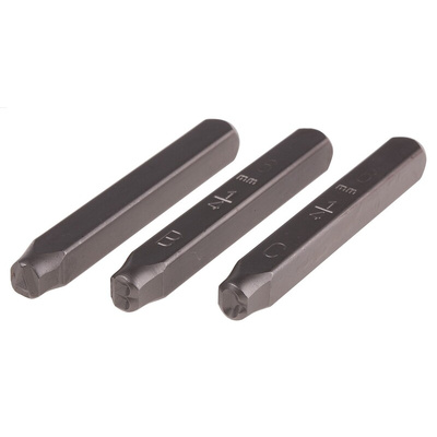 RS PRO 6mm x 27 Piece Engraving Letter Punch Set, (Letters: A → Z)