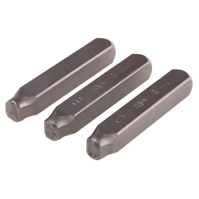 RS PRO 8mm x 27 Piece Engraving Letter Punch Set, (Letters: A → Z)