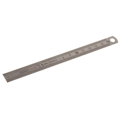 Facom 150mm Stainless Steel Metric Ruler, With UKAS Calibration