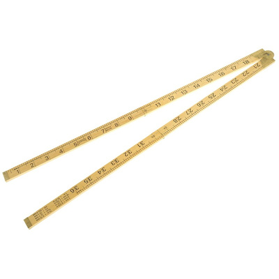 Sybren 1m Wood Imperial, Metric Folding Ruler