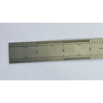 RS PRO 150mm Steel Imperial, Metric Ruler