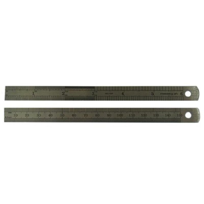 RS PRO 150mm Steel Imperial, Metric Ruler