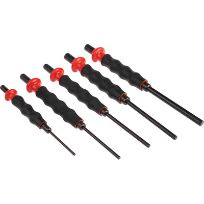 Facom 5-Piece Punch Set, Anti-Vibration Punch, 3 → 8 mm Shank