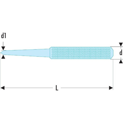 Facom 1-Piece Punch, Centre Punch, 2.5 mm Shank, 100 mm Overall