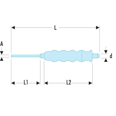 Facom 1-Piece Punch, Drift Punch, 12 mm Shank, 280 mm Overall