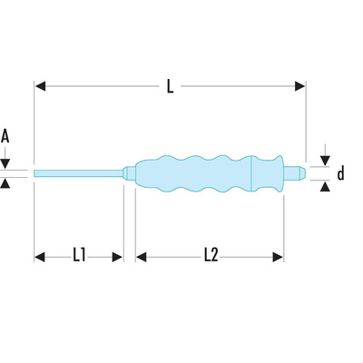 Facom 1-Piece Punch, Drift Punch, 16 mm Shank, 310 mm Overall