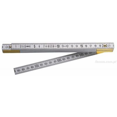Facom 2m Brass Metric Folding Ruler