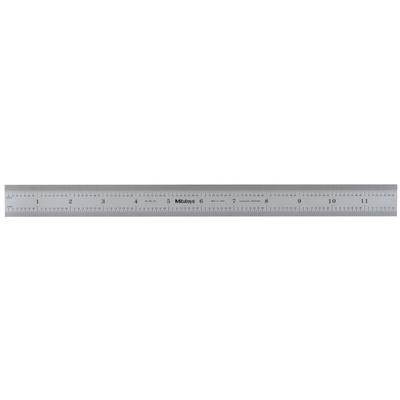 Mitutoyo 300mm Steel Imperial, Metric Ruler