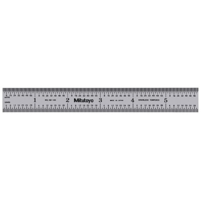 Mitutoyo 150mm Steel Imperial, Metric Ruler, With UKAS Calibration