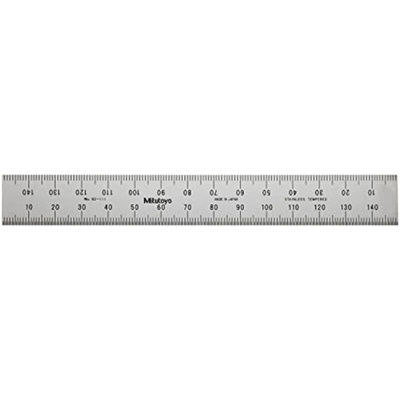 Mitutoyo 150mm Steel Metric Ruler, With UKAS Calibration