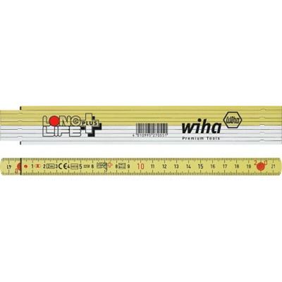 Wiha 2m Glass Fiber Reinforced Polyamide Imperial Folding Ruler