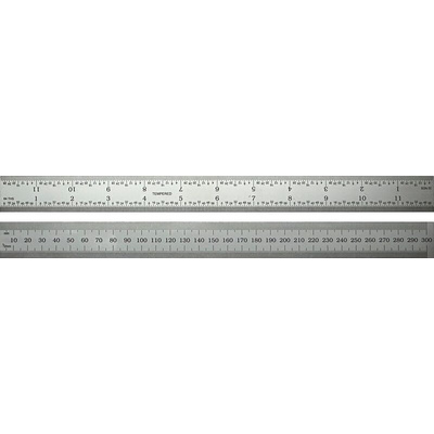 300mm Steel Imperial, Metric Rule