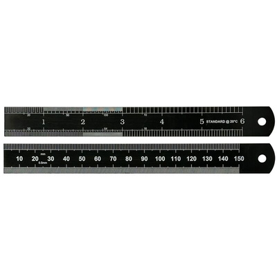 150mm Steel Imperial, Metric Rule