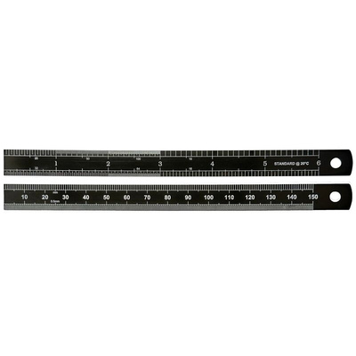 150mm Steel Imperial, Metric Rule