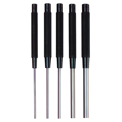 Starrett 5-Piece Centre Punch, Centre Punch, 3 mm, 5 mm, 6 mm, 8 mm, 9.5 mm Shank, 200 mm Overall