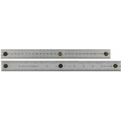 RS PRO 600mm Stainless Steel Imperial, Metric Ruler, With UKAS Calibration