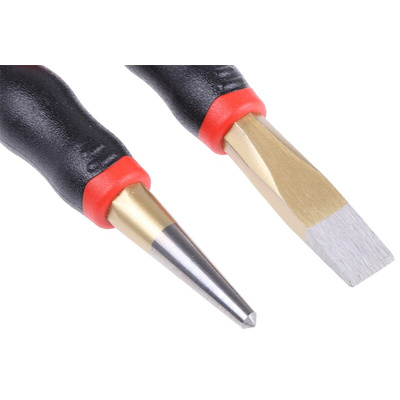 RS PRO 5-Piece Punch Set, Anti-Vibration Punch, 10.0 mm Shank