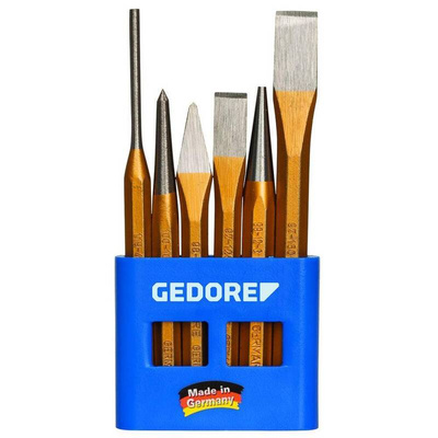 Gedore 6-Piece Punch Set, Pin Punch, 10.0 mm Shank