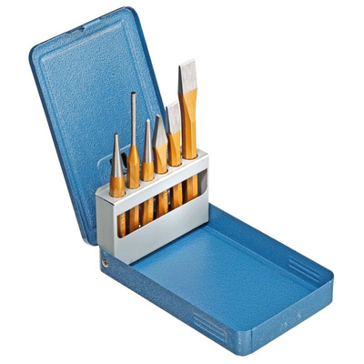 Gedore 6-Piece Punch Set, Pin Punch, 10.0 mm Shank