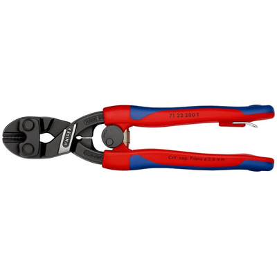 Knipex 71 22 200 T 200 mm High Performance Chrome Vanadium Steel Compact bolt cutter