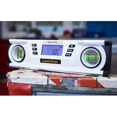 Laserliner 240mm Magnetic, LCD Inclinometer, User Calibrated