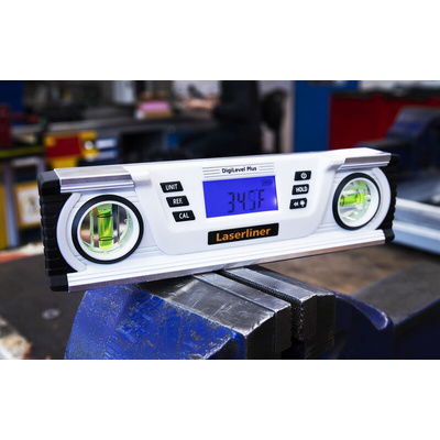Laserliner 240mm Magnetic, LCD Inclinometer, User Calibrated