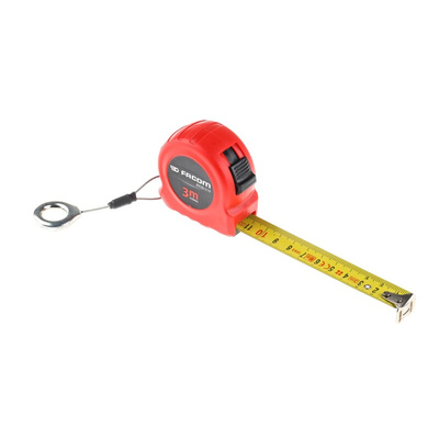 Facom 3m Tape Measure, Metric, With RS Calibration