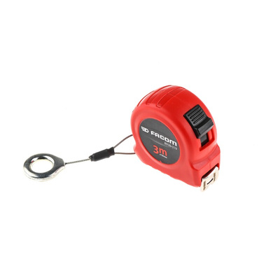 Facom 3m Tape Measure, Metric, With RS Calibration