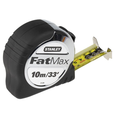 Stanley FatMax 10m Tape Measure, Metric & Imperial, With RS Calibration