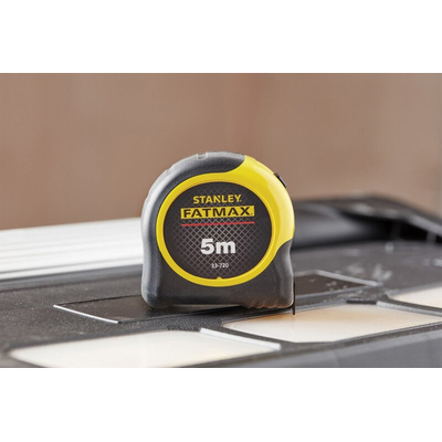 Stanley FatMax 5m Tape Measure, Metric, With RS Calibration
