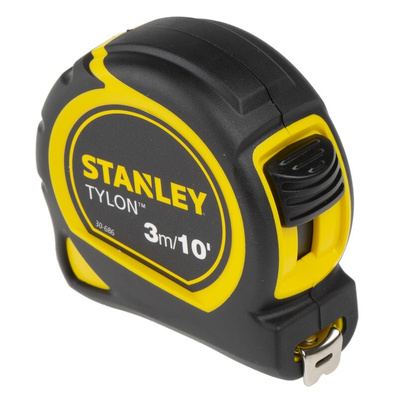 Stanley Tylon 3m Tape Measure, Metric & Imperial, With RS Calibration