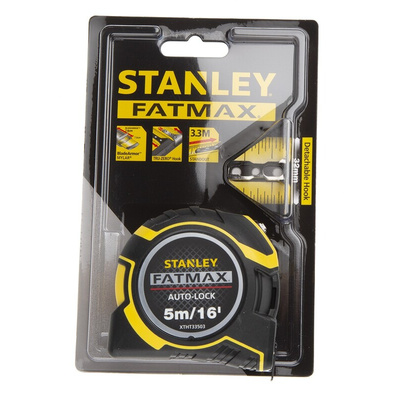 Stanley FatMax 5m Tape Measure, Metric & Imperial, With RS Calibration