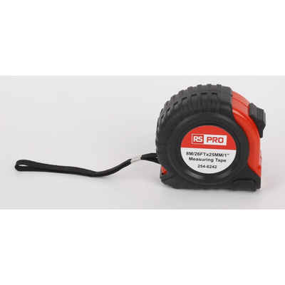 RS PRO 8m Tape Measure, Metric & Imperial